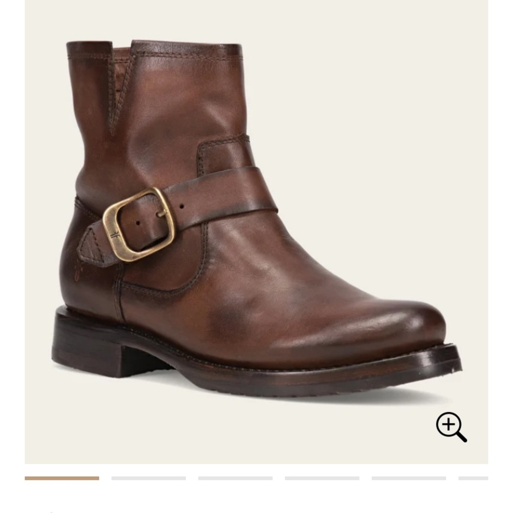 NIB Frye Women Chocolate Brown Leather Ankle Boots lowest price no offers